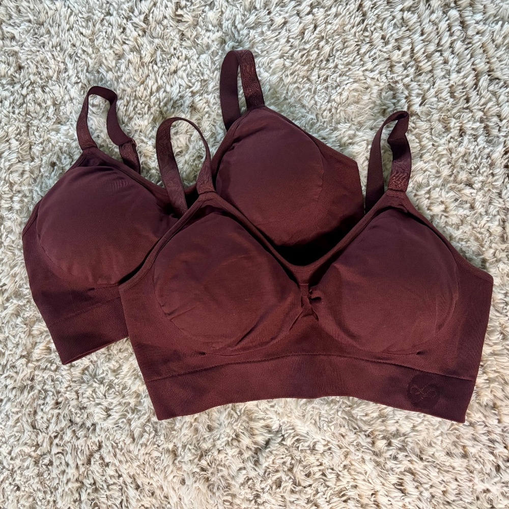 Bundle of 2 Kindred Bravely / Davy Piper Maternity Bras Size Small Busty